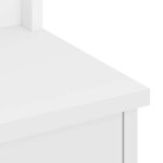 vidaXL Portemanteau SANDNES blanc 45x40x159 5 cm bois massif pin