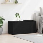 vidaXL Boîte de Rangement avec stockage Chêne noir 100 x 42 x 46 cm