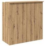 vidaXL Bureau réception chêne artisanal 100x50x103 5cm bois ingénierie