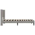 vidaXL Cadre de lit avec tête de lit Gris clair 80 x 200 cm Velours