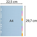 Intercalaires - 21 X 29 7 Cm - 12 Positions - Exacompta