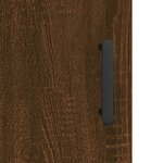 vidaXL Table de chevet chêne marron 40x40x50 cm bois d’ingénierie