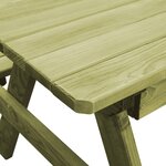 vidaXL Table de pique-nique pour enfants avec bancs Pinède imprégnée