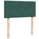 vidaXL Sommier à lattes de lit et matelas Vert foncé 80x200 cm Velours