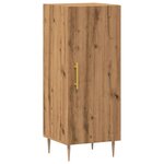 vidaXL Buffet chêne artisanal 34 5x34x90 cm bois d'ingénierie