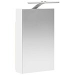vidaXL Armoire Miroir de Salle de Bain Blanc 30 x 10 5 x 50 cm