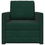 vidaXL Canapé-Lit Vert foncé 74 x 77 x 81 cm Velours