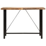 vidaXL Table de bar 150x70x107 cm bois massif de manguier et fer