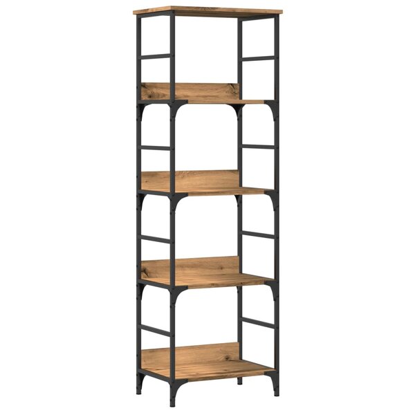 vidaXL Bibliothèque chêne artisanal 50x33x153 cm bois d'ingénierie