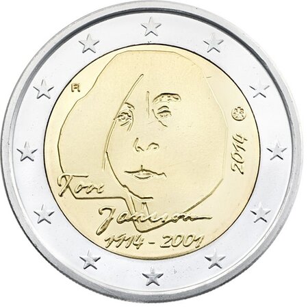 Pièce de monnaie 2 euro commémorative Finlande 2014 – Tove Jansson