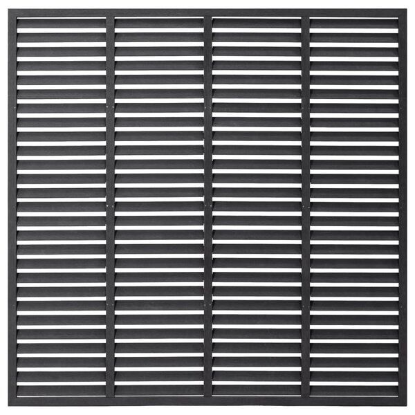 vidaXL Clôture à persiennes WPC 180x180 cm gris