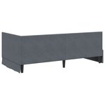 vidaXL Cadre de lit d'angle Gris foncé 100 x 200 cm Velours