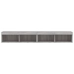 vidaXL Meubles TV avec lumières LED 2 Pièces sonoma gris 100x30x30 cm