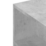 vidaXL Meuble TV gris béton 102x34 5x43 cm bois d'ingénierie