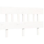 vidaXL Cadre de lit avec tête de lit blanc 140x200 cm bois massif