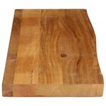 vidaXL Dessus de table à bord vivant 100x30x2 5cm bois massif manguier