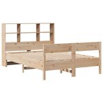 vidaXL Lit bibliothèque sans matelas 160x200 cm bois massif de pin