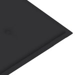 vidaXL Banc de jardin avec coussin 120 cm Bois d'acacia massif