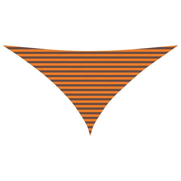 vidaXL Voile d'ombre Orange et marron 3 5 x 3 5 x 4 9 m