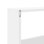 vidaXL Armoire murale 158x18x53 cm blanc bois d'ingénierie