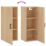 vidaXL Armoire murale chêne sonoma 34 5x34x90 cm