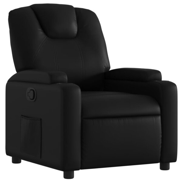 vidaXL Fauteuil inclinable noir similicuir