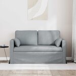 vidaXL Canapé Gris clair 139 x 78 x 80 cm tissu