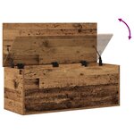 Coffre de rangement vidaXL en bois vieilli 90x35x35 cm en bois reconstitué
