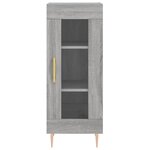 vidaXL Buffet Sonoma gris 34 5x34x90 cm Bois d'ingénierie