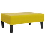 vidaXL Canapé-lit à 2 places avec repose-pied jaune velours
