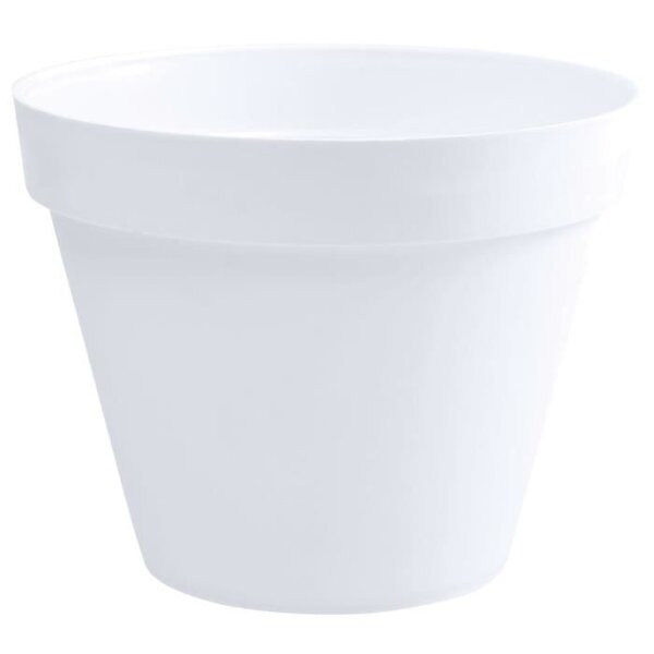 EDA Pot de fleur rond Toscane - Ø 60 x H 47 cm - 76 L - Blanc
