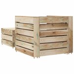 vidaXL Salon de jardin palette 2 Pièces Bois de pin imprégné
