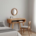 vidaXL Table de Toilette Marron 90 x 76 x 45 cm Bois de mangue massif