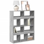 vidaXL Bibliothèque sonoma gris 100x33x125 5 cm bois d'ingénierie