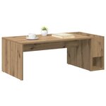 vidaXL Table basse Chêne artisanal 101 5 x 50 x 37 cm