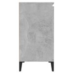 vidaXL Buffet gris béton 60x35x70 cm bois d'ingénierie