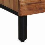 vidaXL Highboard Marron 40 x 33 x 110 cm Bois d'acacia massif