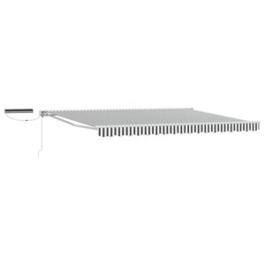 vidaXL Auvent rétractable électrique Anthracite et blanc 4 × 3 5 m