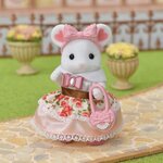 Sylvanian families la valisette de mode et grande soeur souris marshmallow pour enfant