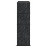 vidaXL Armoire modulaire 9 compartiments noir et blanc 109x36 5x143 cm