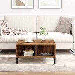 vidaXL Table basse Bois ancien 60 x 60 x 30 cm Bois d'ingénierie