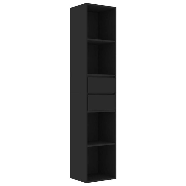 vidaXL Bibliothèque Noir 36x30x171 cm Bois d'ingénierie