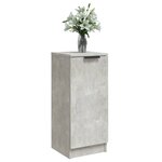 vidaXL Buffet Gris béton 30x30x70 cm Bois d'ingénierie