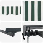 vidaXL Auvent rétractable électrique 4 5 × 3 5 m