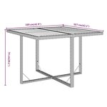 vidaXL Mobilier à dîner de jardin et coussins 5Pièces Résine tressée Gris