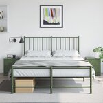 vidaXL Tables de chevet 2 Pièces vert 34 5x39x44 cm acier