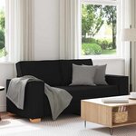 vidaXL Canapé 2 places Noir 180x78x84 cm Tissu