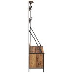 vidaXL Porte-vêtements Bois Ancien 100 x 41 x 184 cm Bois d'ingénierie