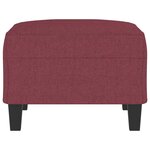 vidaXL Repose-pied Rouge bordeaux 70x55x41 cm Tissu