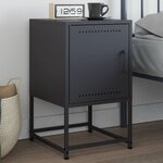 vidaXL Table de chevet anthracite 36x39x60 5 cm acier